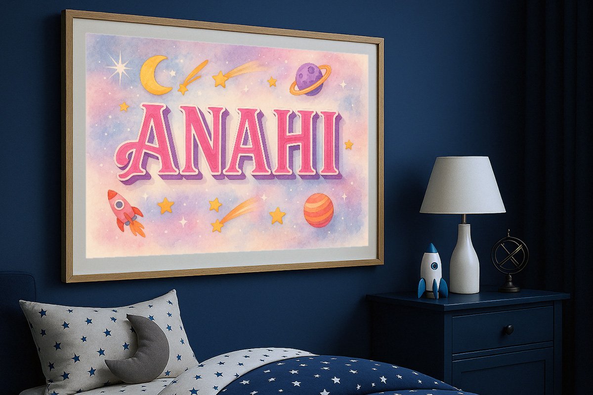 Anahi Personalized Outer Space Art 01