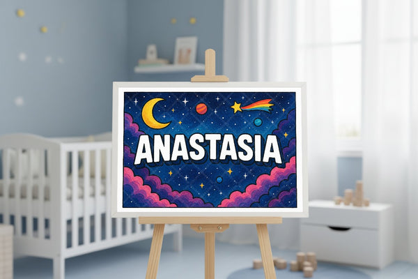 "Anastasia" Amongst the Stars Personalized Space Artwork