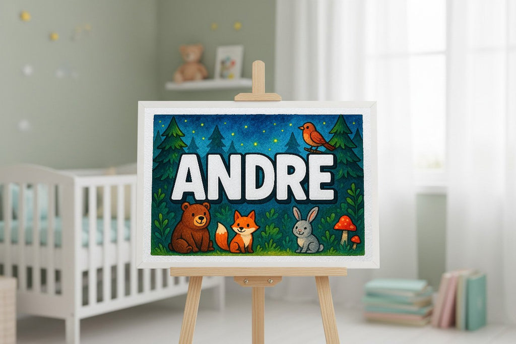 Personalized name art for Andre
