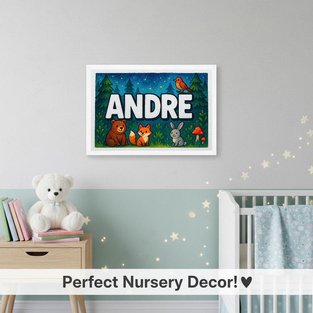 Personalized name art for Andre