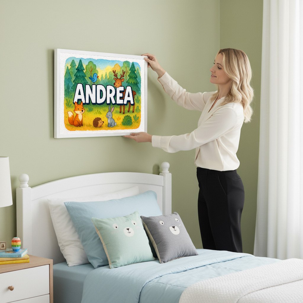Personalized name art for Andrea