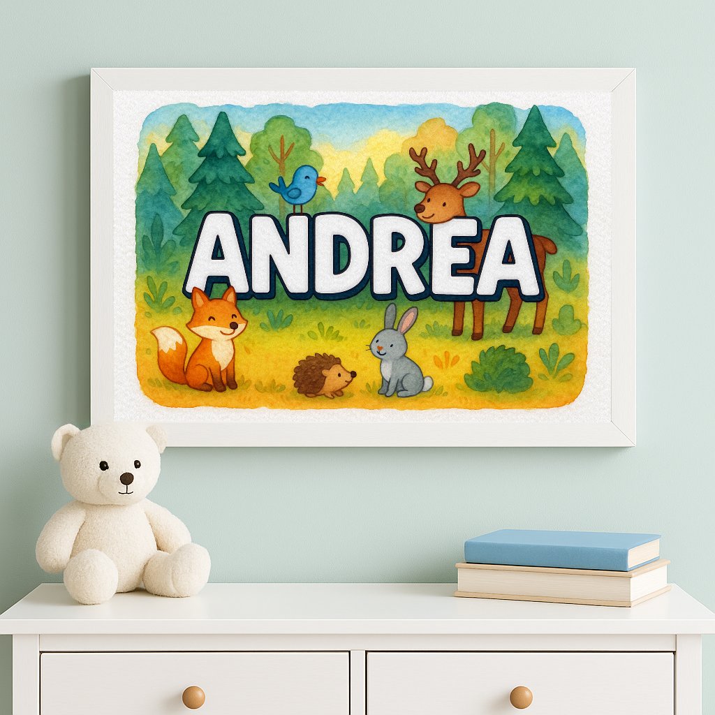 Personalized name art for Andrea