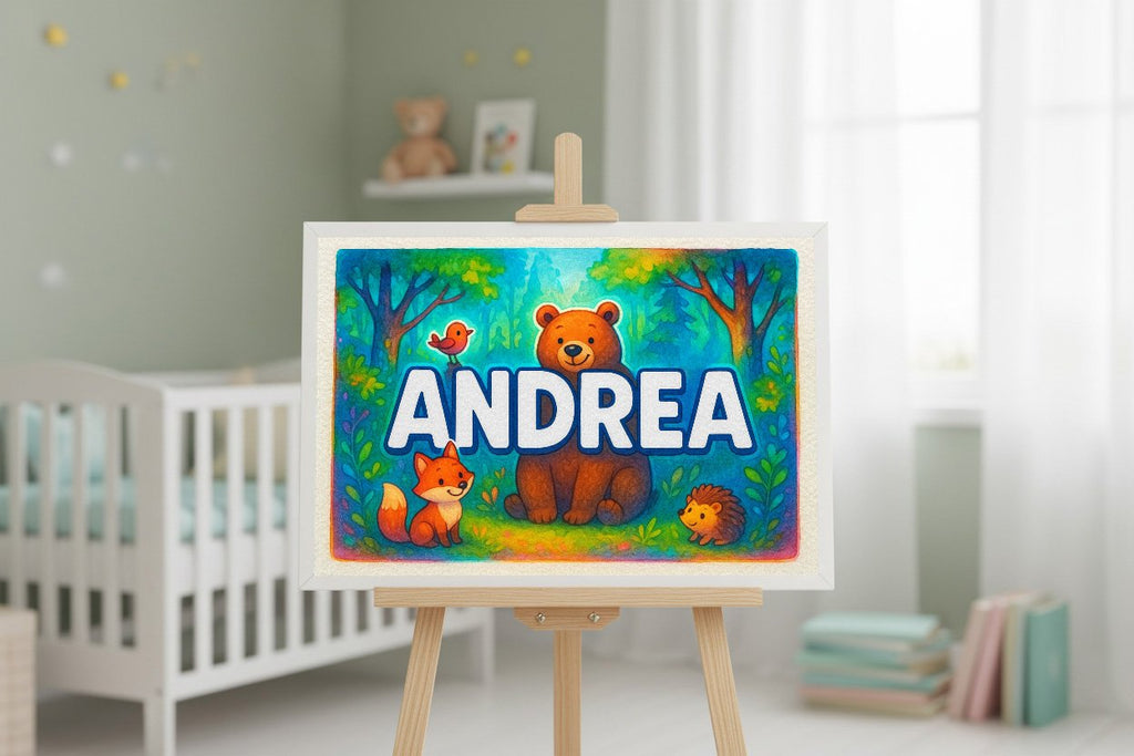 Personalized name art for Andrea