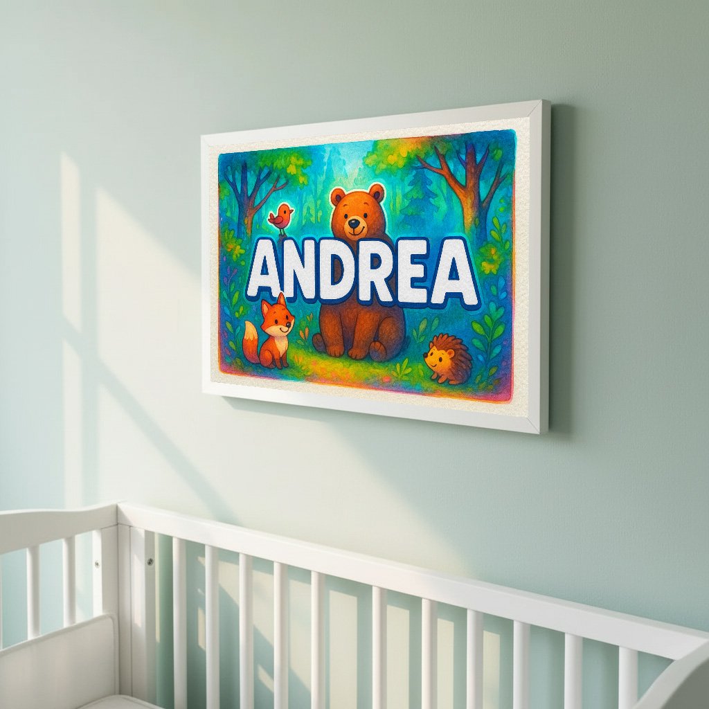 Personalized name art for Andrea