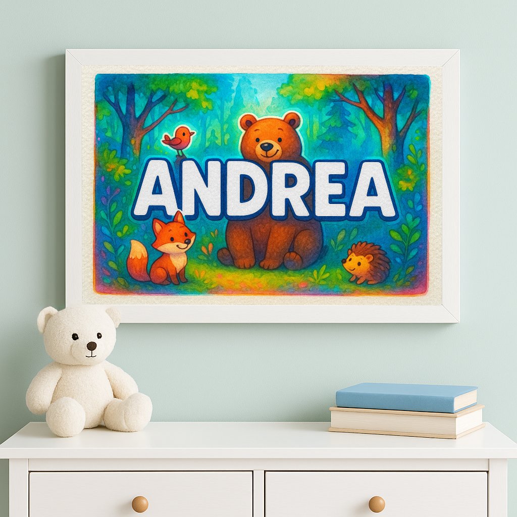 Personalized name art for Andrea