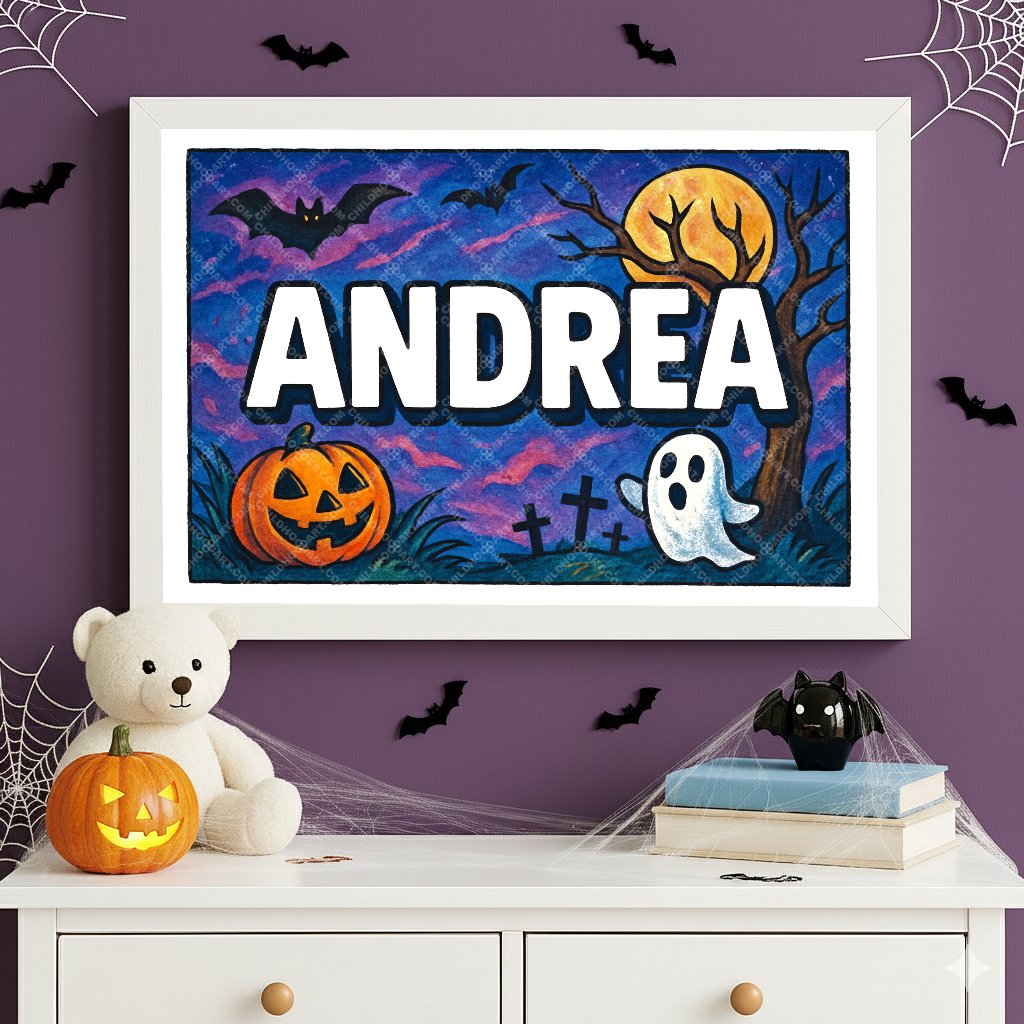 Personalized name art for Andrea