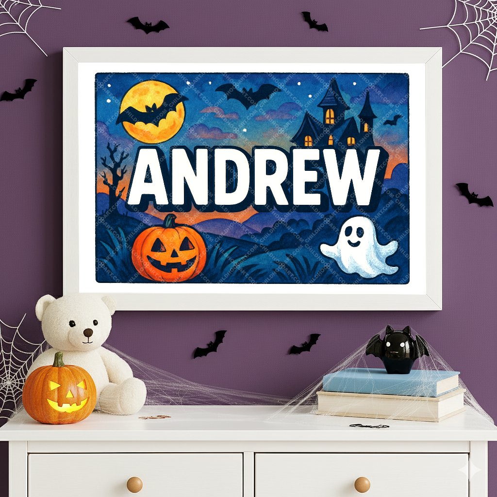 Personalized name art for Andrew