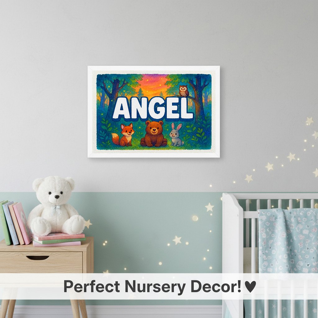 Personalized name art for Angel