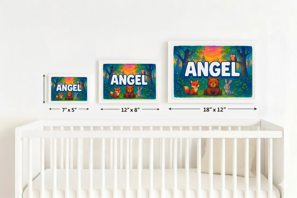 Personalized name art for Angel