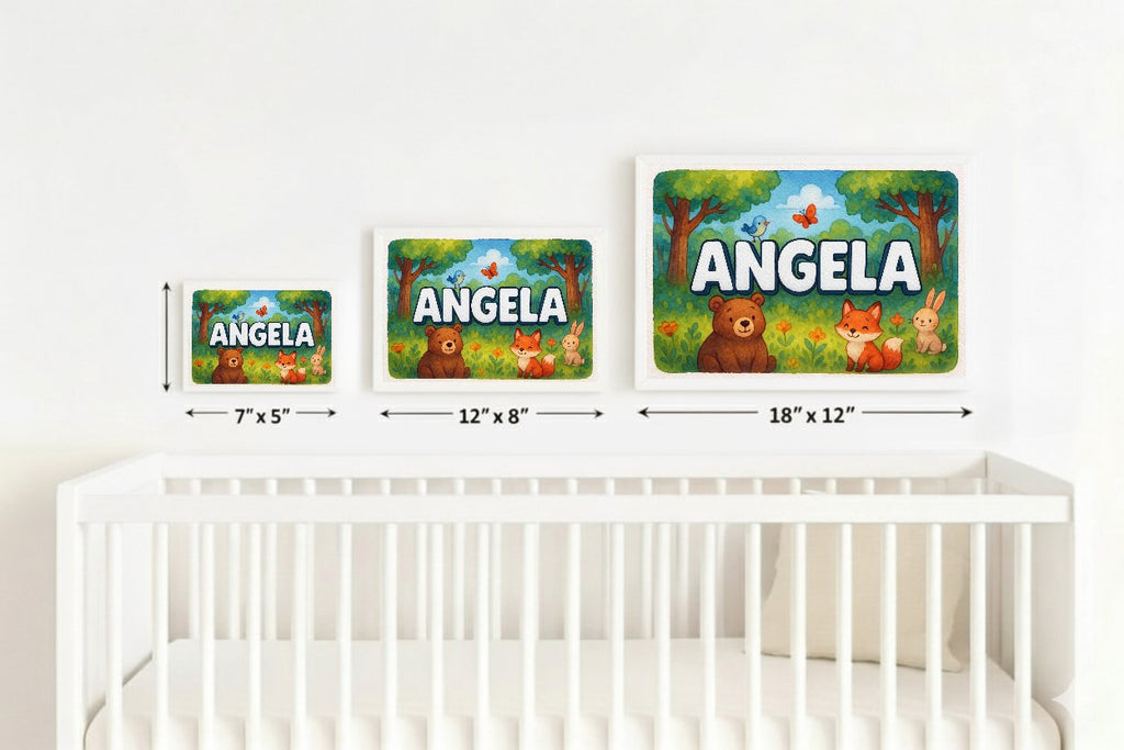 Personalized name art for Angela