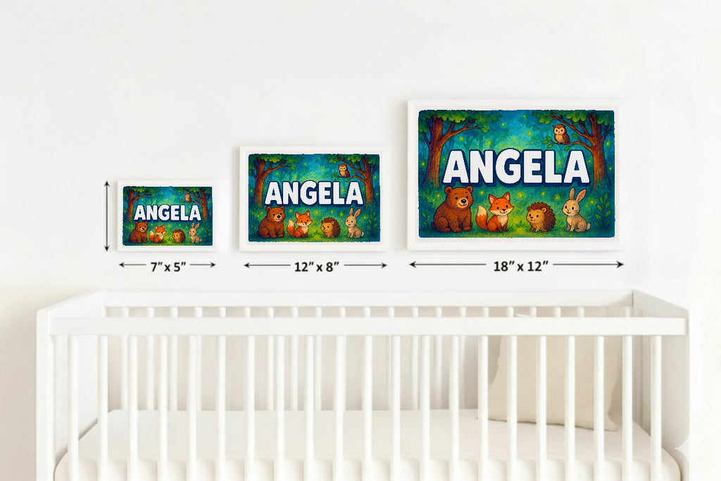 Personalized name art for Angela