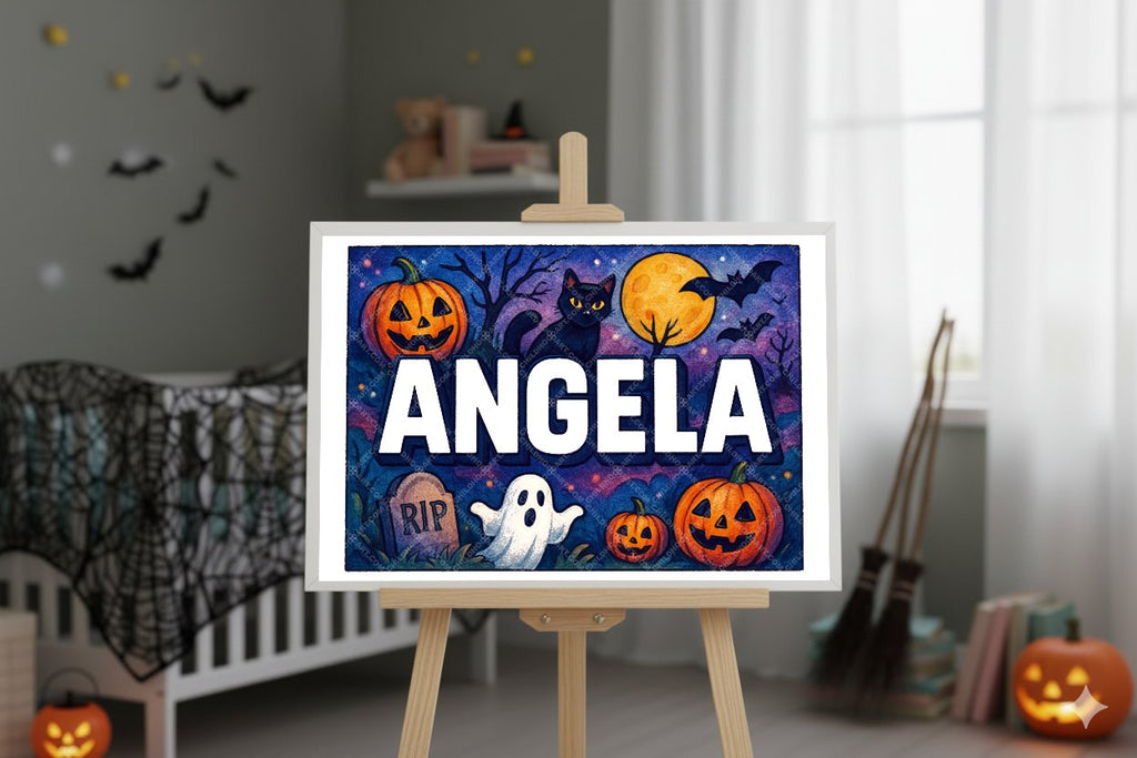 Personalized name art for Angela