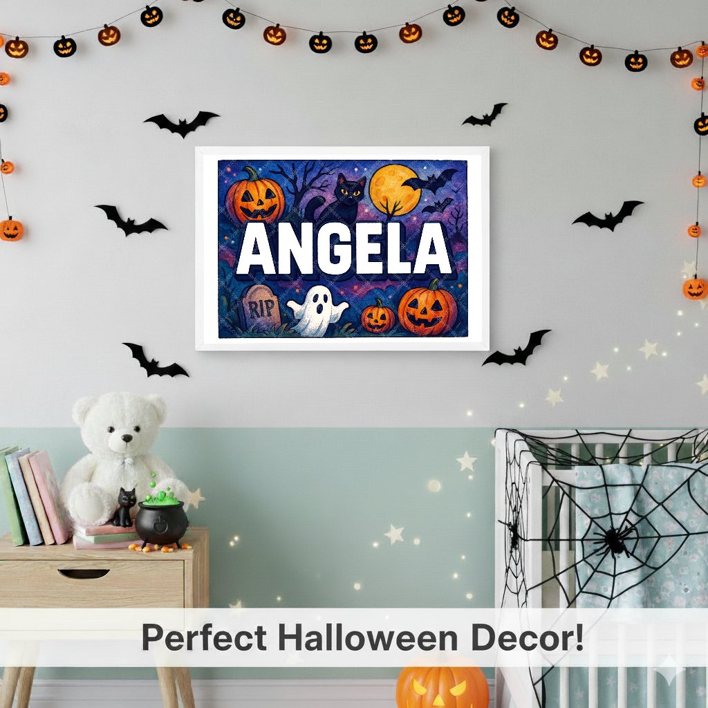 Personalized name art for Angela