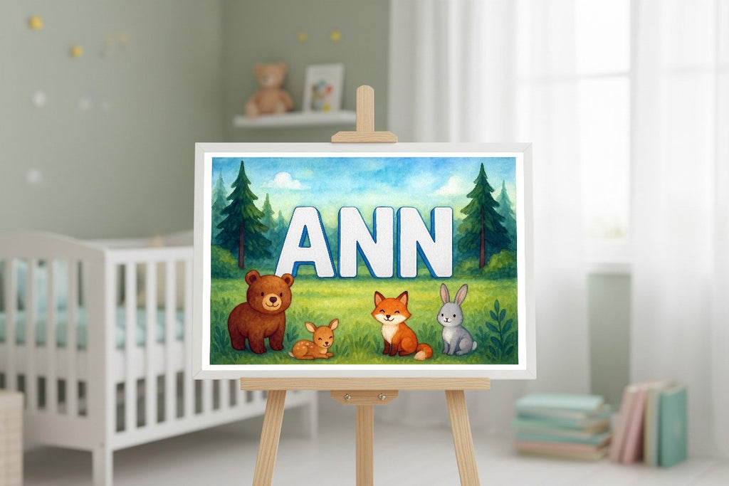 Personalized name art for Ann