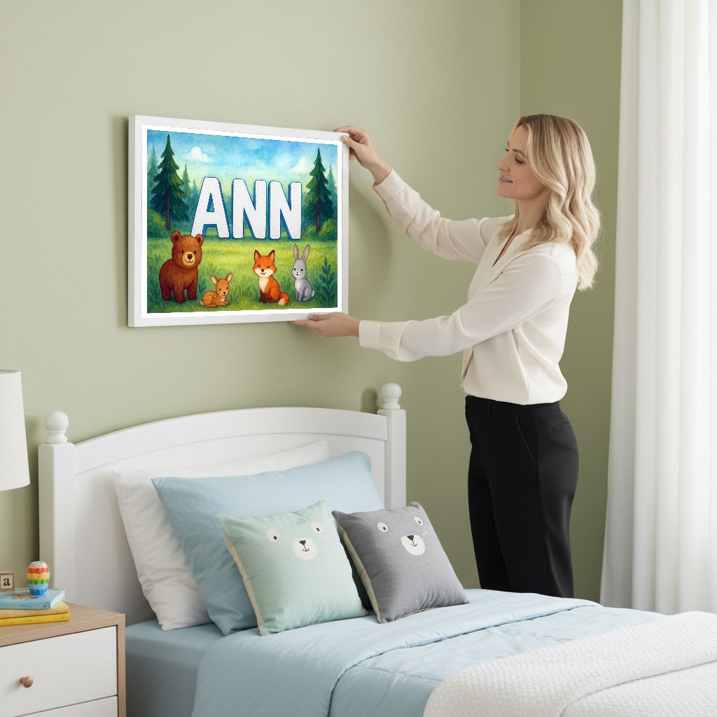 Personalized name art for Ann