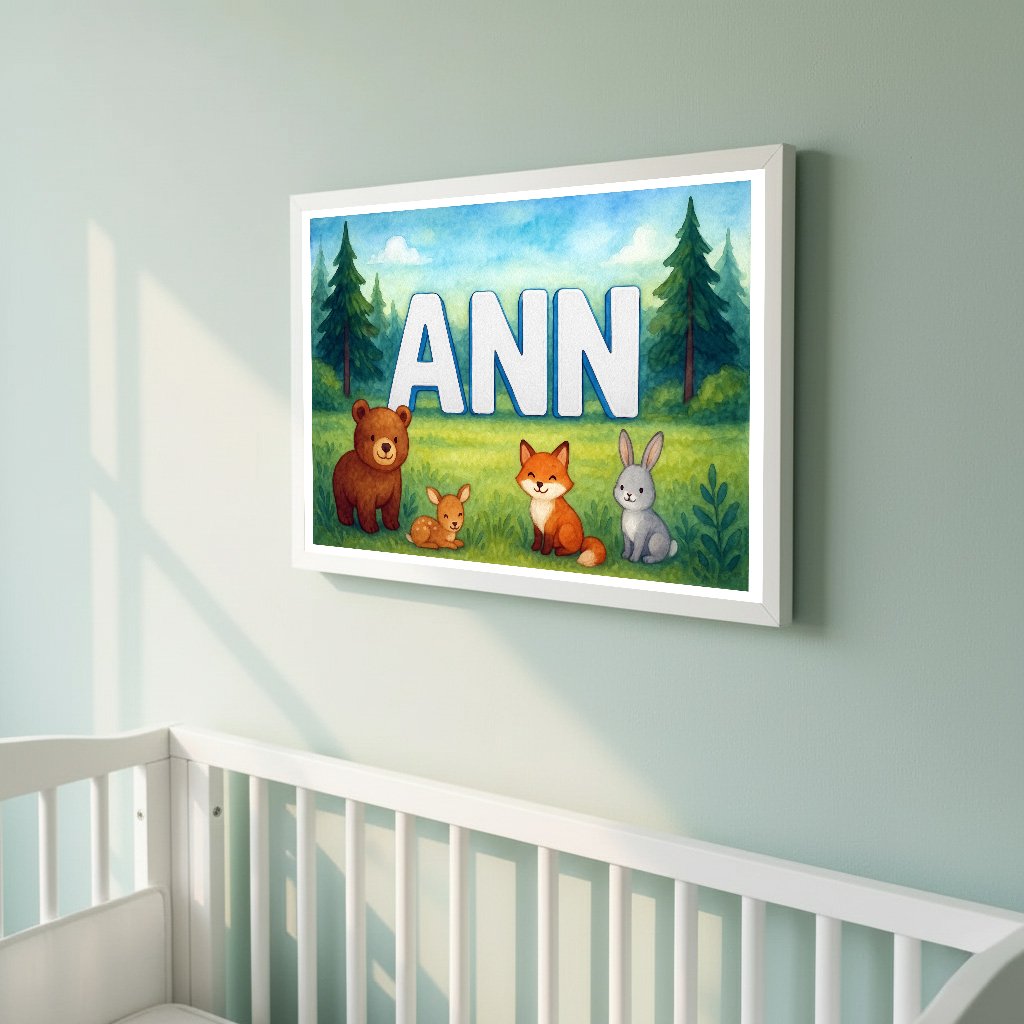 Personalized name art for Ann