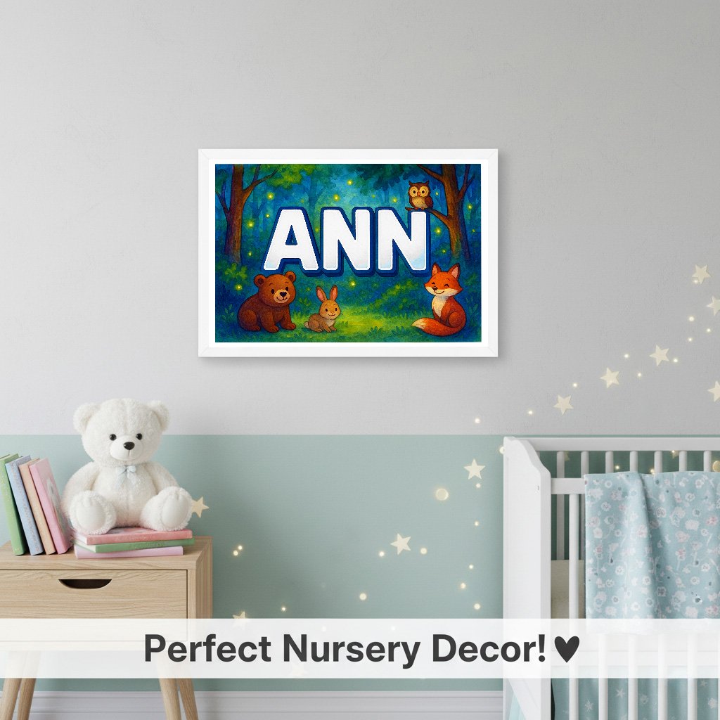 Personalized name art for Ann