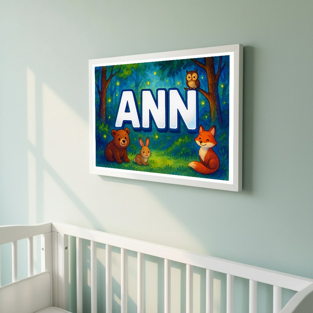Personalized name art for Ann