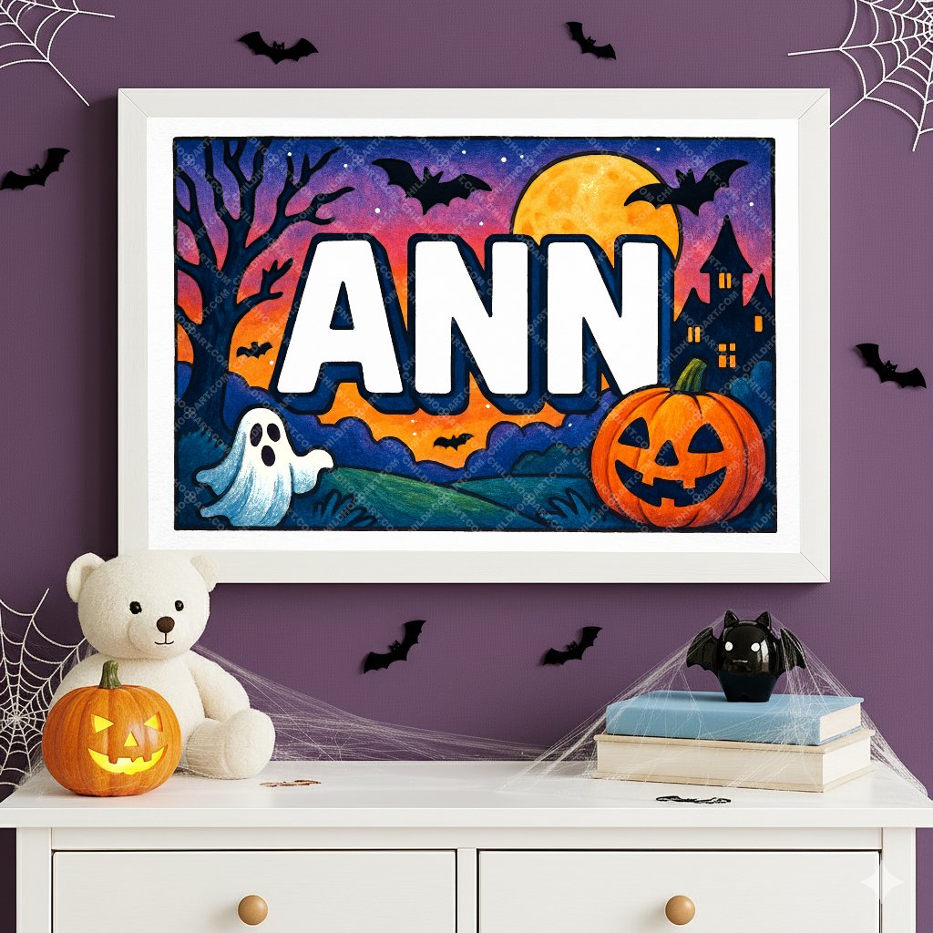 Personalized name art for Ann