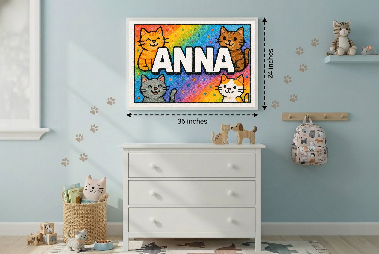 Personalized name art for Anna