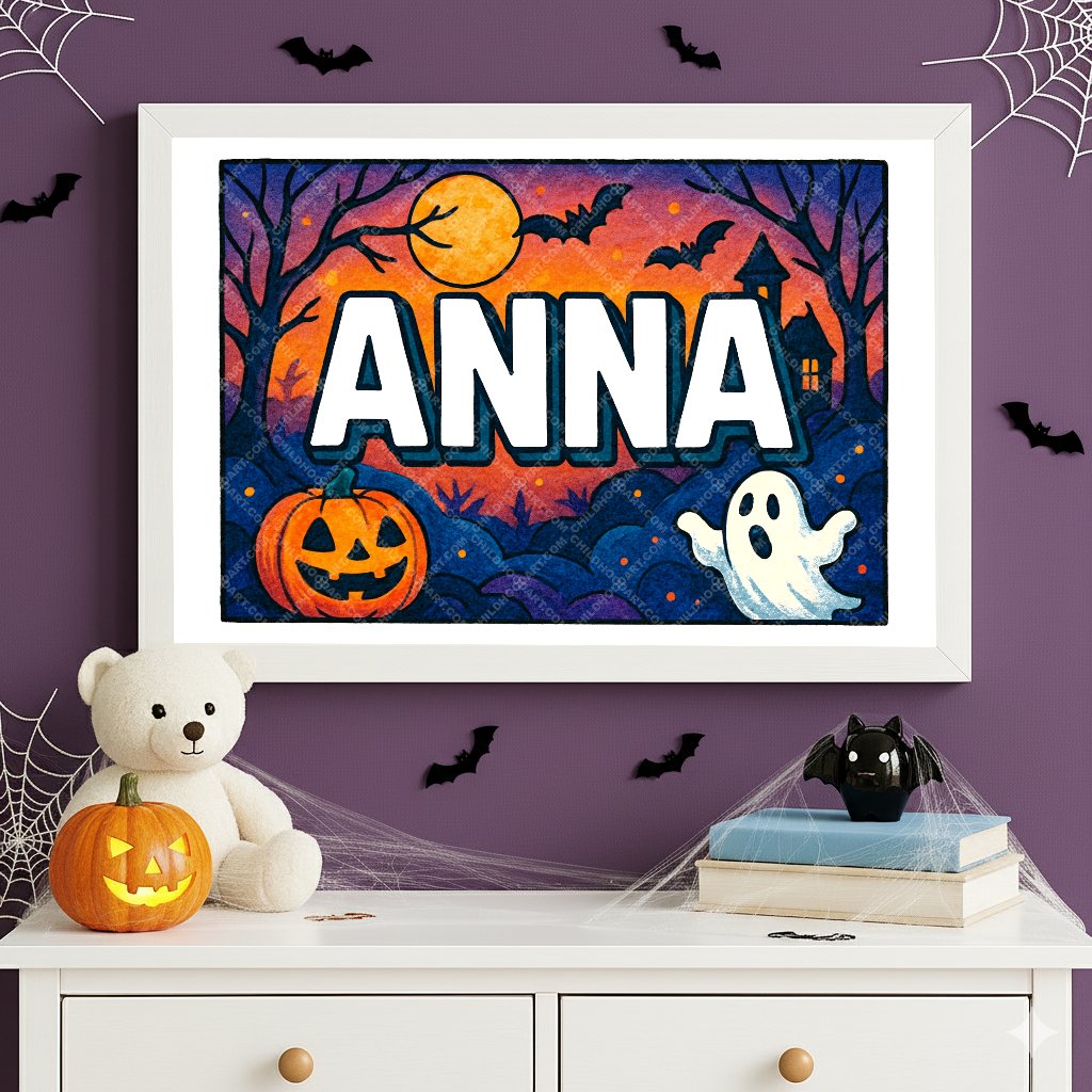 Personalized name art for Anna