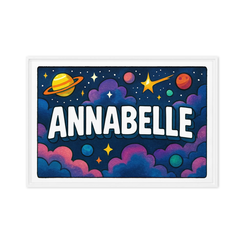 Adventurous annabelle Space Explorer Name Art