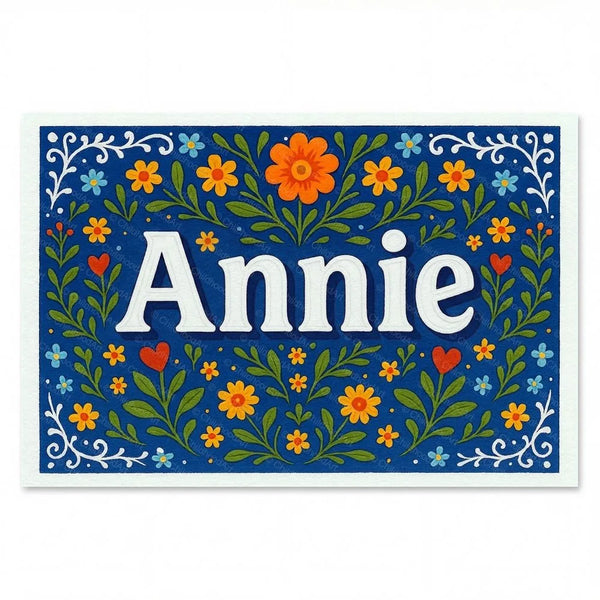 Annie Floral Farmhouse Custom Wall Art