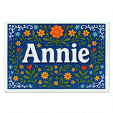 Calm annie Floral Farmhouse Personalized Wall Art