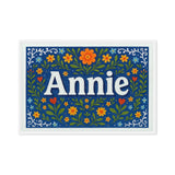 Calm annie Floral Farmhouse Personalized Wall Art