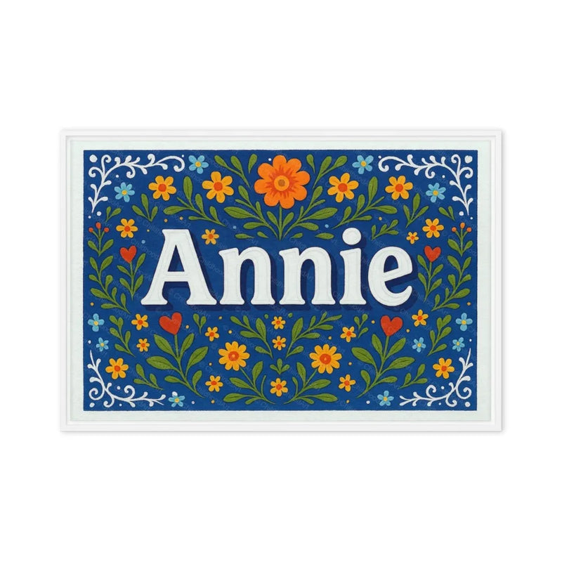 Calm annie Floral Farmhouse Personalized Wall Art