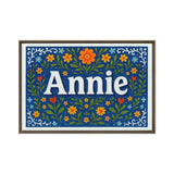 Calm annie Floral Farmhouse Personalized Wall Art