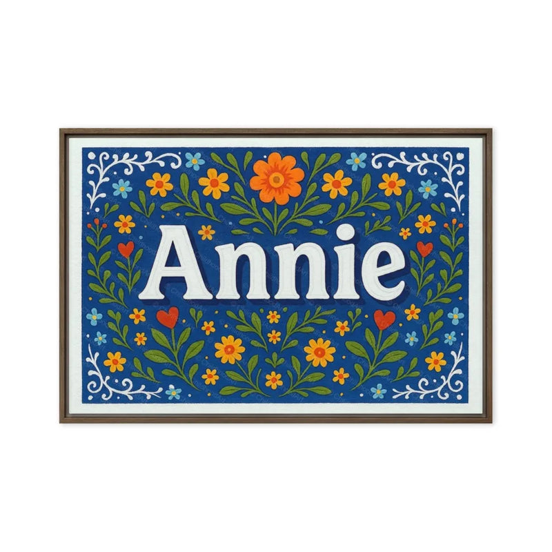 Calm annie Floral Farmhouse Personalized Wall Art