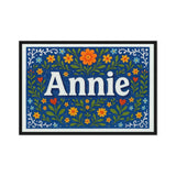 Calm annie Floral Farmhouse Personalized Wall Art