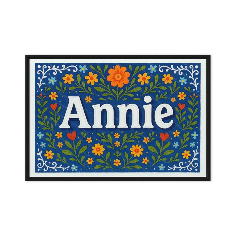 Calm annie Floral Farmhouse Personalized Wall Art