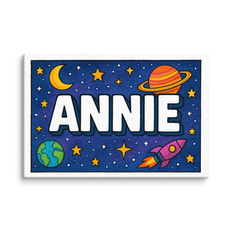 Adventurous annie Space Explorer Name Art