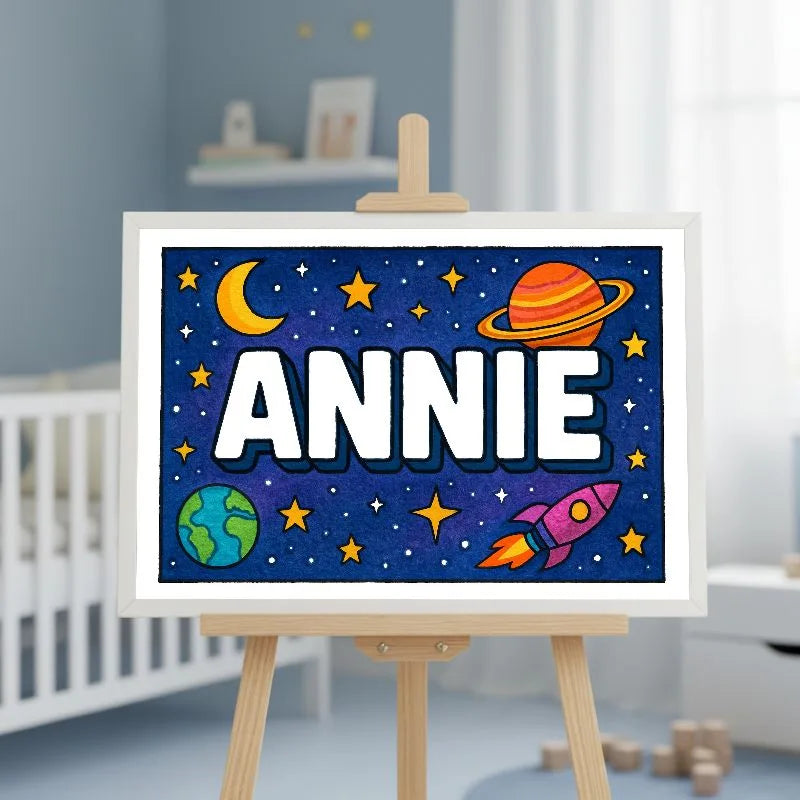 Adventurous annie Space Explorer Name Art
