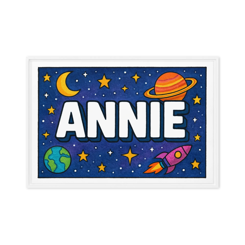 Adventurous annie Space Explorer Name Art