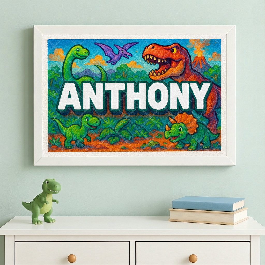 Personalized name art for Anthony