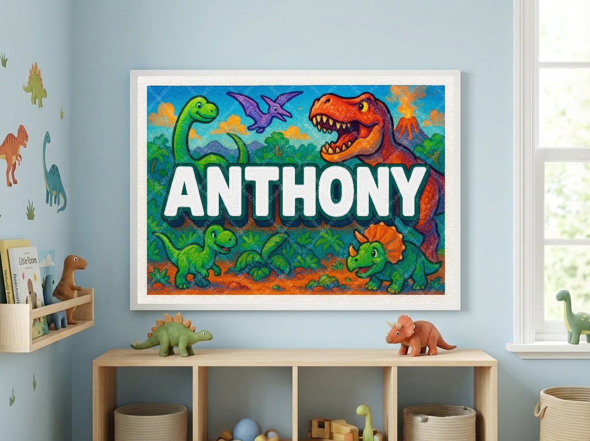 Personalized name art for Anthony