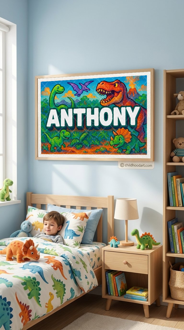 Personalized name art for Anthony