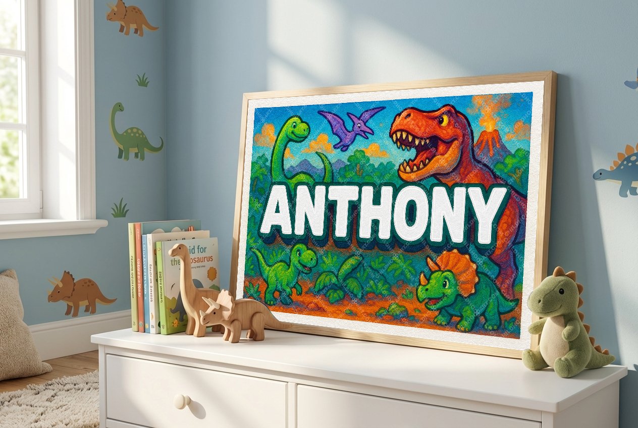 Personalized name art for Anthony