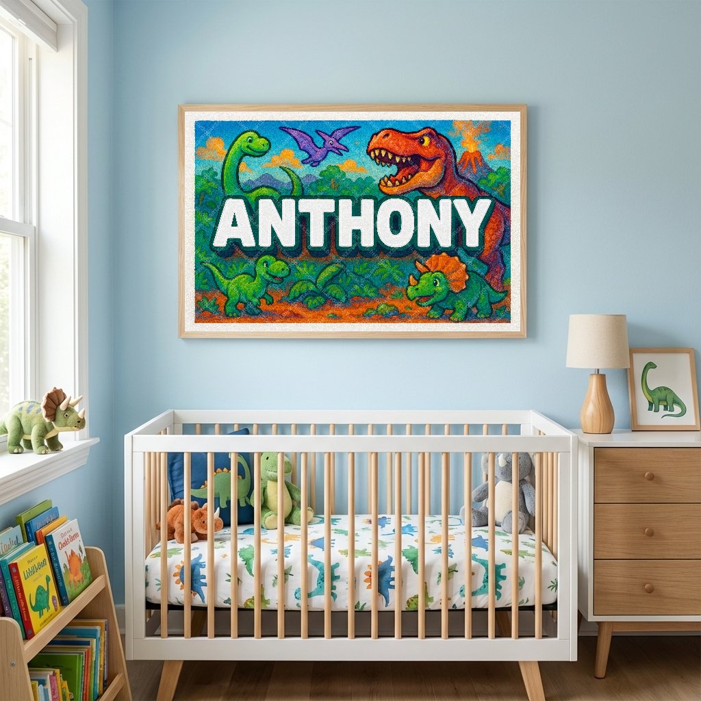 Personalized name art for Anthony