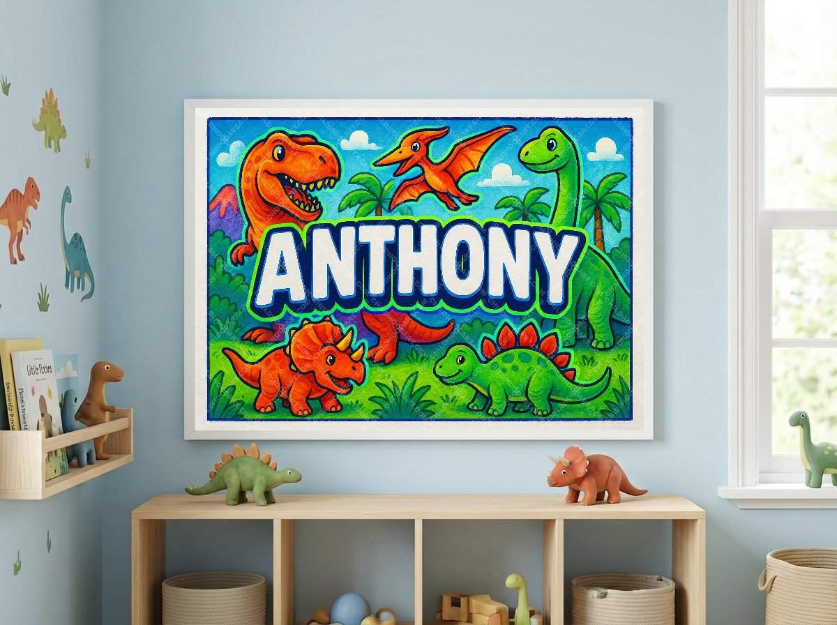 Personalized name art for Anthony