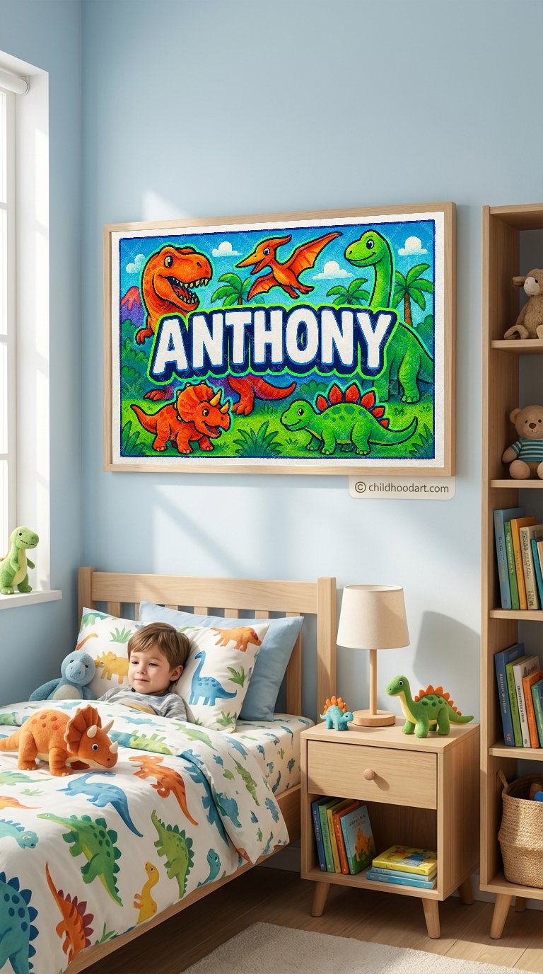 Personalized name art for Anthony