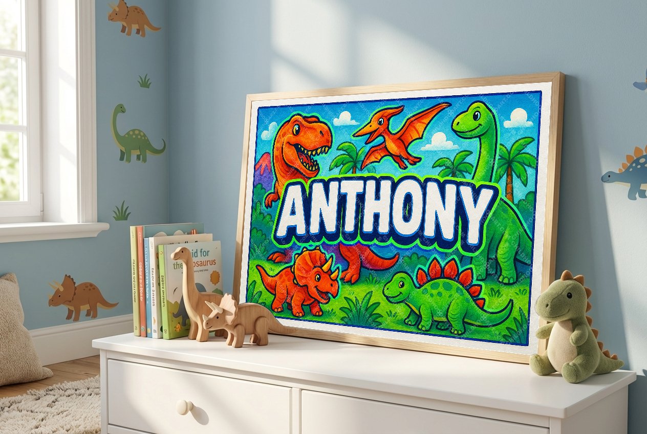 Personalized name art for Anthony
