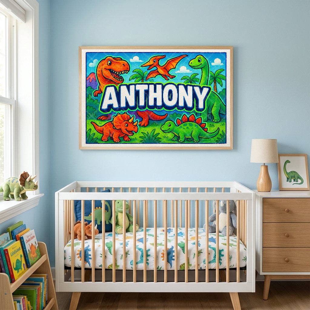Personalized name art for Anthony