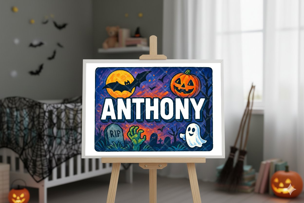 Personalized name art for Anthony