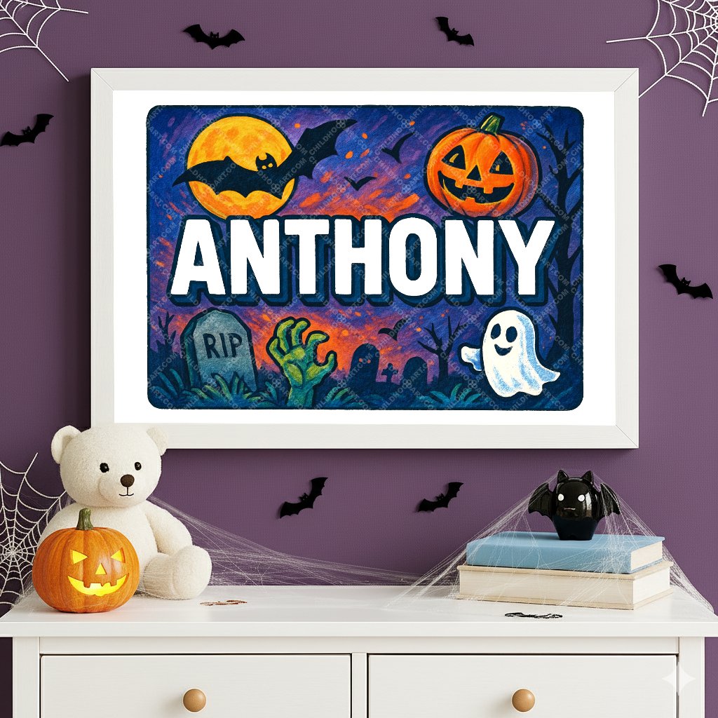 Personalized name art for Anthony