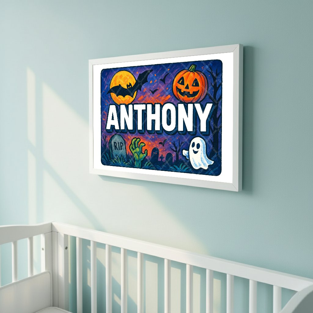 Personalized name art for Anthony