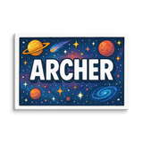 Adventurous archer Space Explorer Name Art